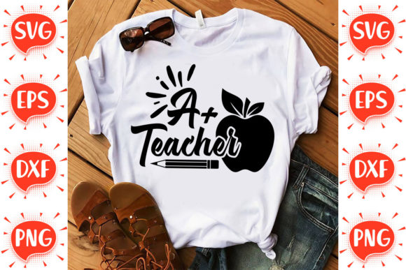A Teacher SVG Cut Files: A Versatile Graphic Design Asset for T-Shirt Designs and Merch