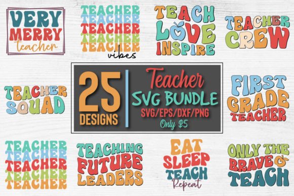 About Retro Teacher SVG Bundle Vol 1