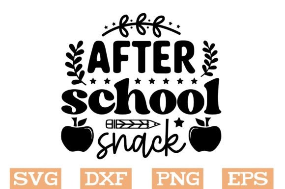 After School Snack Svg, Teacher Svg
