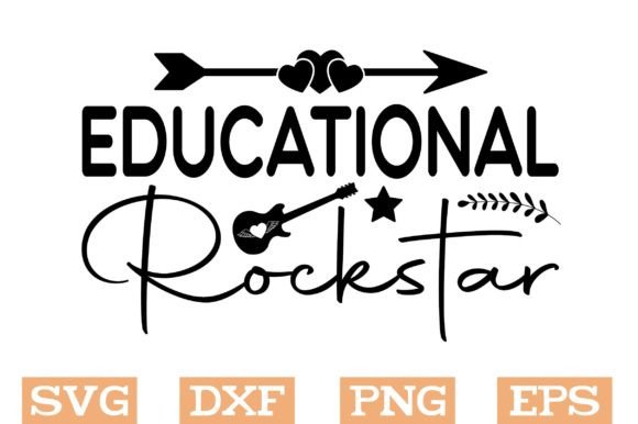 Education Rockstar SVG Graphics for Crafts
