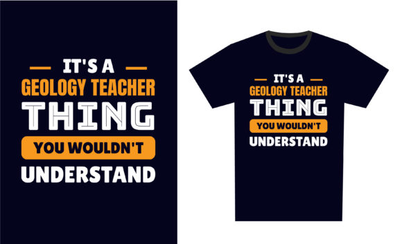 Geology Teacher Embroidery Design: A Typography Gem for Real Projects