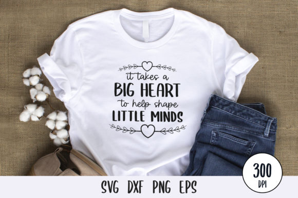 It Takes a Big Heart Teacher SVG Design: A Versatile Graphic for Bloggers and Content Creators