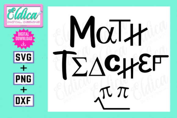 Math Teacher Svg: Graphics for Crafts and Content