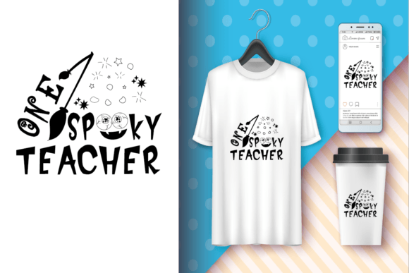 One Spooky Teacher Halloween School Svg