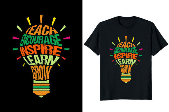 Teach Encourage Inspire Learn Grow Graphics