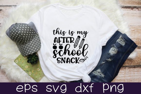 This is My After School Snack SVG Design – Perfect for T-Shirt Graphics