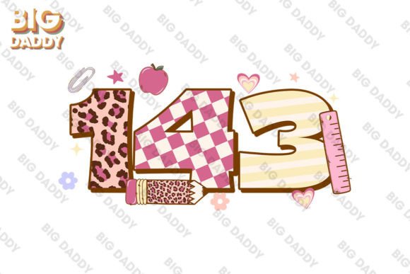 Valentine's Day 143 Teacher SVG